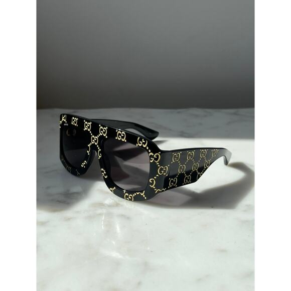 NEW Gucci GG0983S Logo Black Oversized Sunglasses $955 main image 10